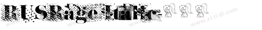 RUSRage Italic字体转换
